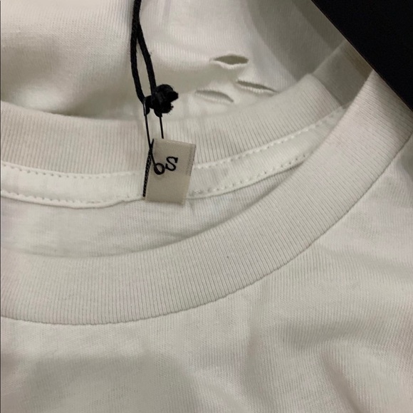 R13 Mona Lisa Boy Distressed Printed Cotton T-shirt In White Size S - Picture 6 of 7